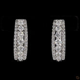 Dome Blaze Hoop Earrings